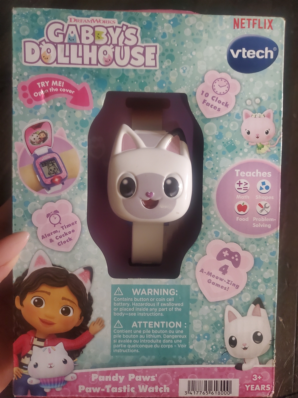 VTech Gabby’s Dollhouse Pandy Paws Paw-Tastic Watch - White